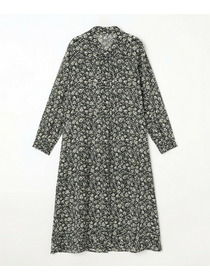 【L'EQUIPE】フローラルプリントワンピース 詳細画像 ブラック系その他 14