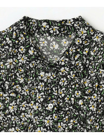 【L'EQUIPE】フローラルプリントワンピース 詳細画像 ブラック系その他 15