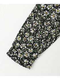 【L'EQUIPE】フローラルプリントワンピース 詳細画像 ブラック系その他 16