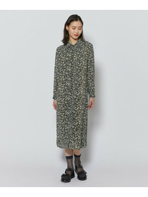 【L'EQUIPE】フローラルプリントワンピース 詳細画像 ブラック系その他 2