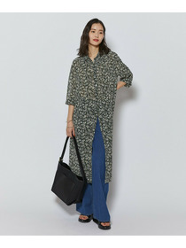 【L'EQUIPE】フローラルプリントワンピース 詳細画像 ブラック系その他 5