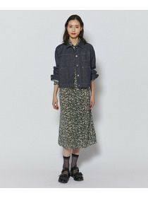 【L'EQUIPE】フローラルプリントワンピース 詳細画像 ブラック系その他 7