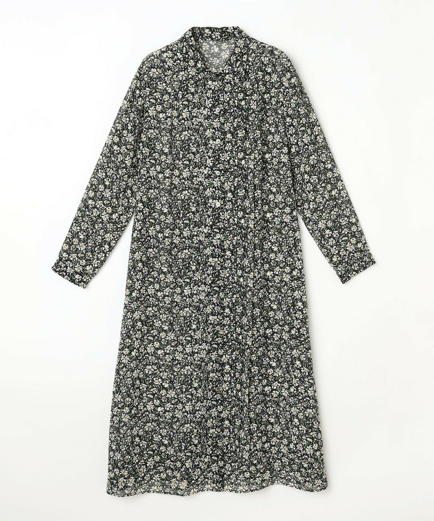 【L'EQUIPE】フローラルプリントワンピース 詳細画像 ブラック系その他 13