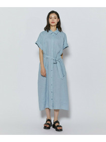 【L'EQUIPE】ピュアリネンガーメントダイワンピース 詳細画像 サックスブルー 1