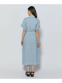 【L'EQUIPE】ピュアリネンガーメントダイワンピース 詳細画像 サックスブルー 11