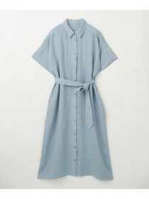 【L'EQUIPE】ピュアリネンガーメントダイワンピース 詳細画像 サックスブルー 15