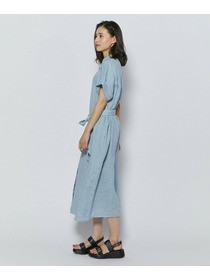 【L'EQUIPE】ピュアリネンガーメントダイワンピース 詳細画像 サックスブルー 3