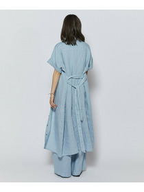 【L'EQUIPE】ピュアリネンガーメントダイワンピース 詳細画像 サックスブルー 8