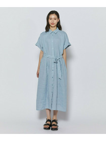 【L'EQUIPE】ピュアリネンガーメントダイワンピース 詳細画像 サックスブルー 9