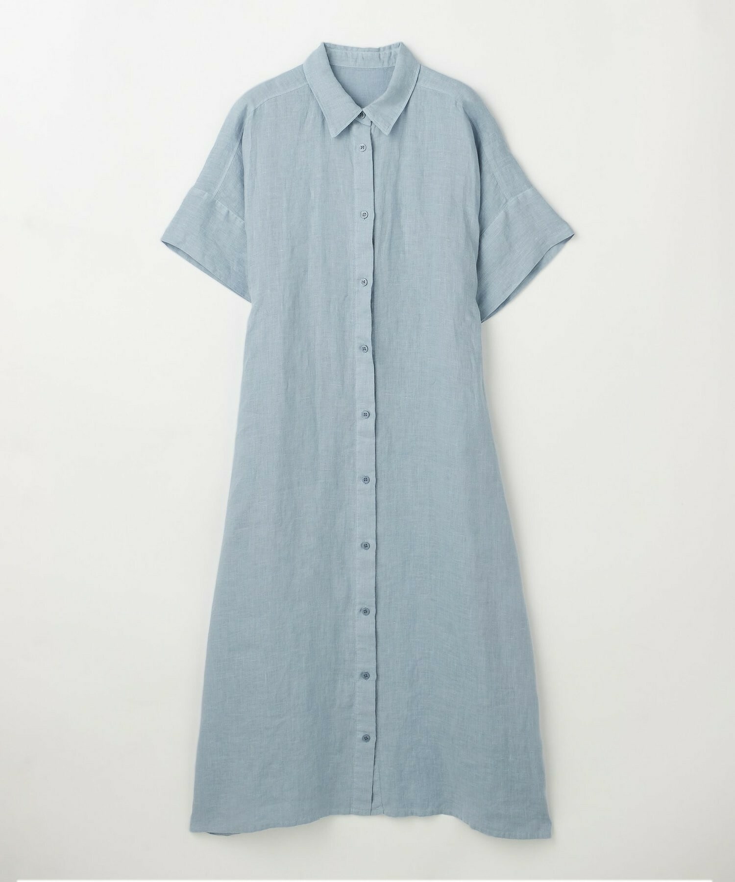 【L'EQUIPE】ピュアリネンガーメントダイワンピース 詳細画像 サックスブルー 16