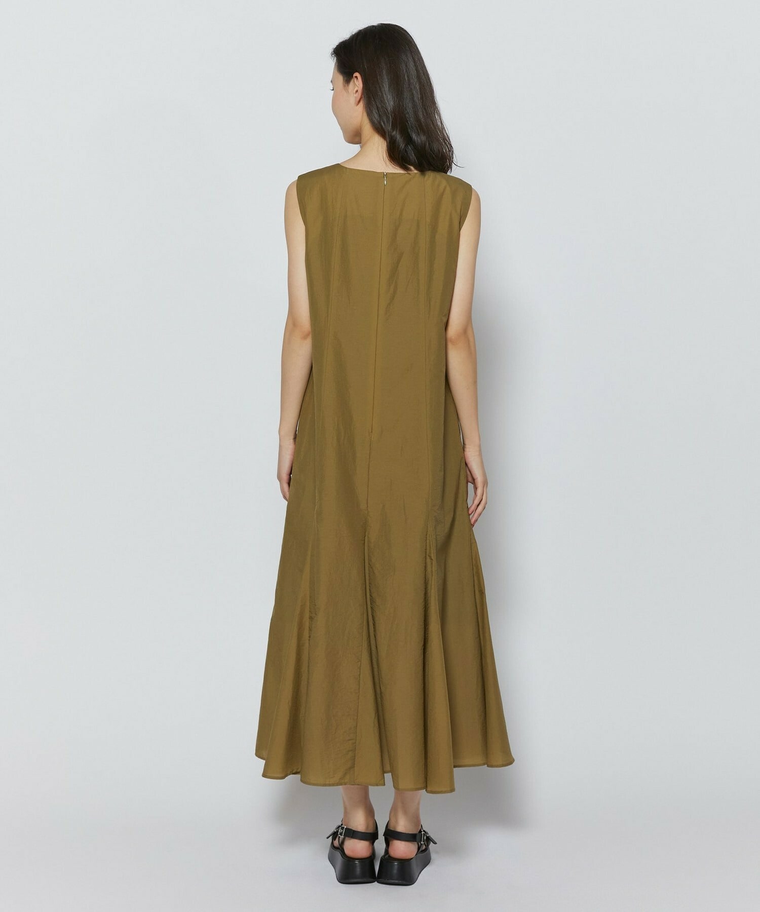 【L'EQUIPE】ナイロンコットンタフタワンピース 詳細画像 ブラック 10