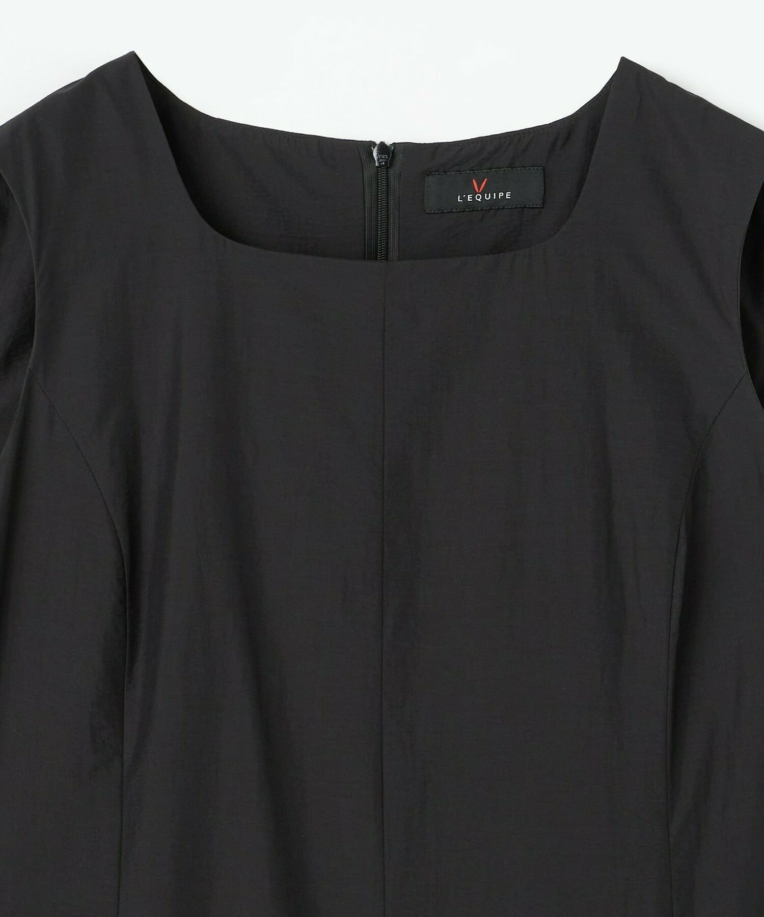 【L'EQUIPE】ナイロンコットンタフタワンピース 詳細画像 ブラック 13