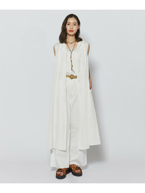 【L'EQUIPE】トリアセリネンクロスワンピース 詳細画像 セージグリーン 2