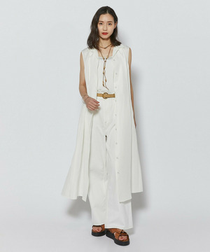 【L'EQUIPE】トリアセリネンクロスワンピース 詳細画像 ホワイト 1