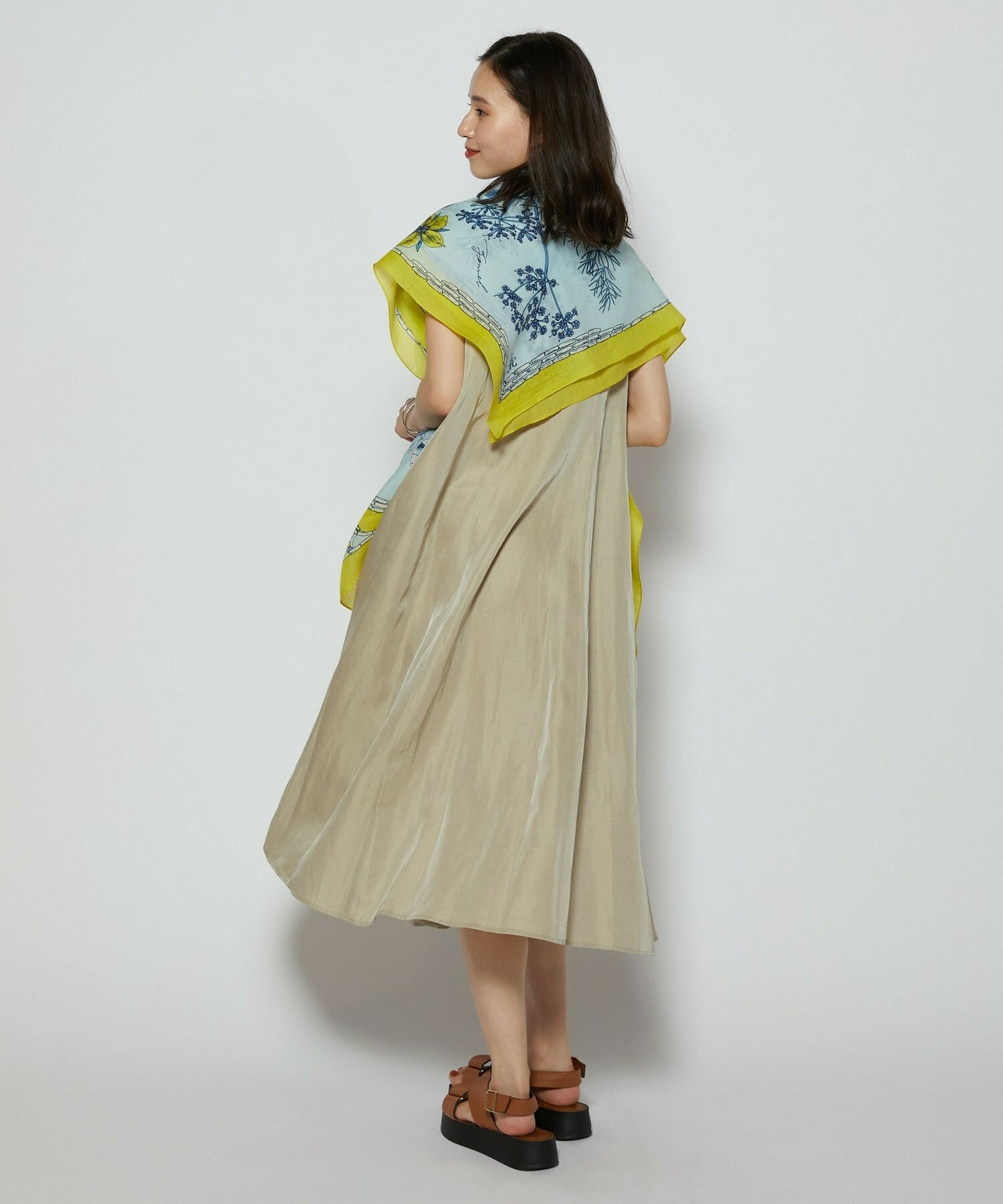 【L'EQUIPE】トリアセリネンクロスワンピース 詳細画像 セージグリーン 12