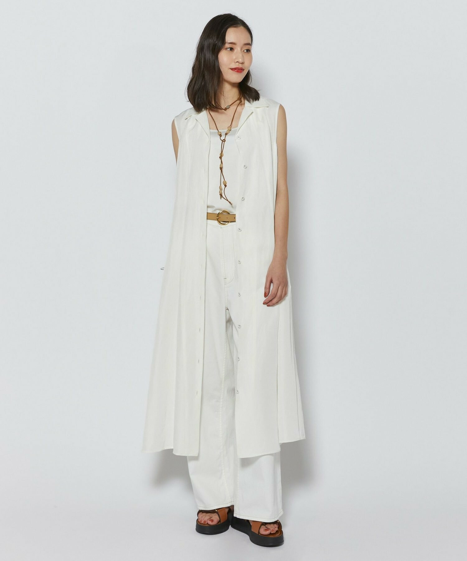 【L'EQUIPE】トリアセリネンクロスワンピース 詳細画像 セージグリーン 4