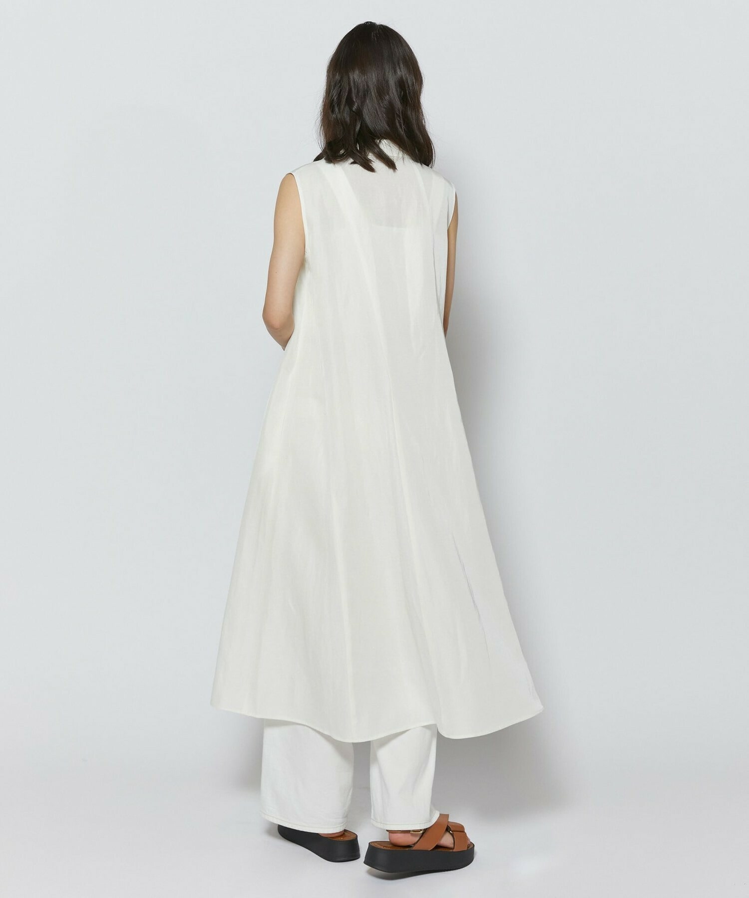 【L'EQUIPE】トリアセリネンクロスワンピース 詳細画像 セージグリーン 6