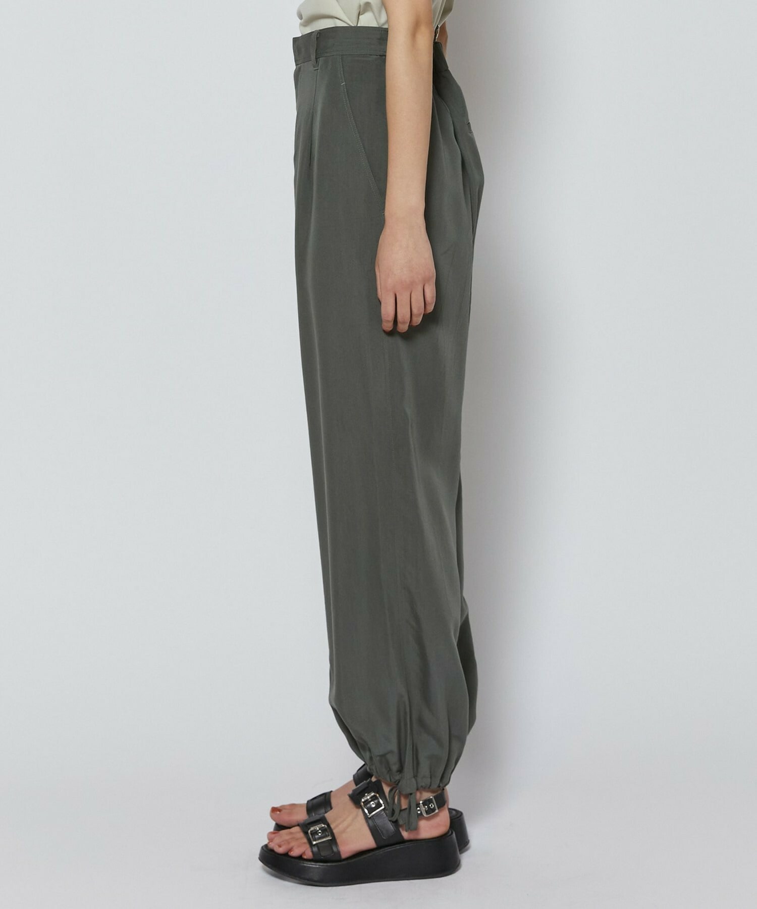 【L'EQUIPE】ヴィンテージソフトクロスパンツ 詳細画像 グレー系その他 19