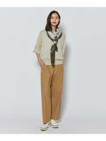 【L'EQUIPE】コンパクトオーガニックツイルテーパードパンツ 詳細画像 カーキ 1