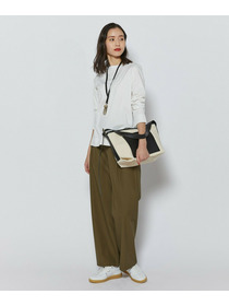 【L'EQUIPE】コンパクトオーガニックツイルテーパードパンツ 詳細画像 カーキ 10