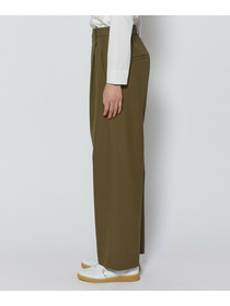 【L'EQUIPE】コンパクトオーガニックツイルテーパードパンツ 詳細画像 カーキ 15