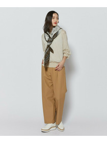 【L'EQUIPE】コンパクトオーガニックツイルテーパードパンツ 詳細画像 カーキ 3