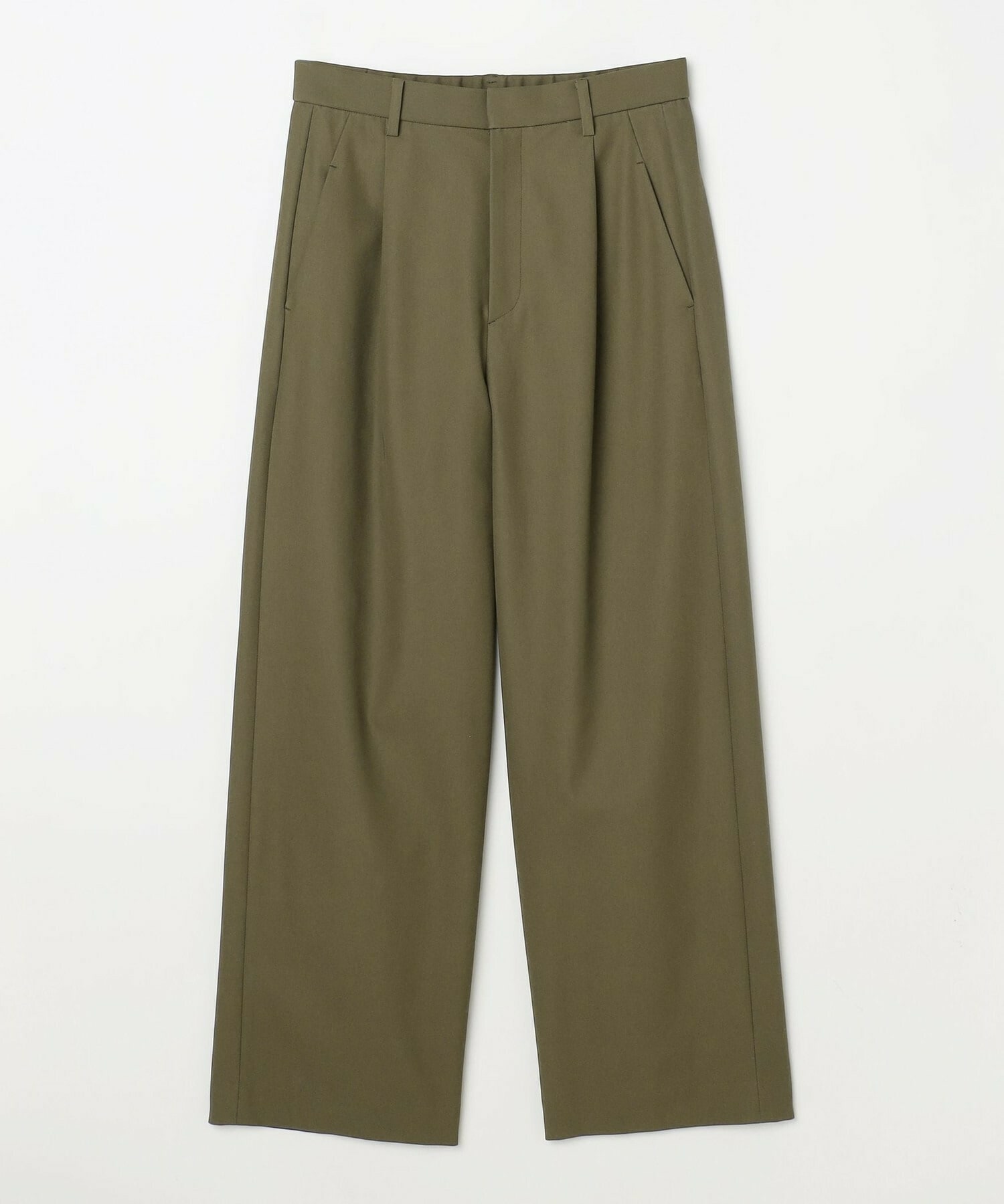 【L'EQUIPE】コンパクトオーガニックツイルテーパードパンツ 詳細画像 カーキ 18