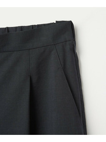 【L'EQUIPE】［eclat 2026年5月号掲載商品］クリスピーリネンストレッチキュロットパンツ 詳細画像 ネイビー 17