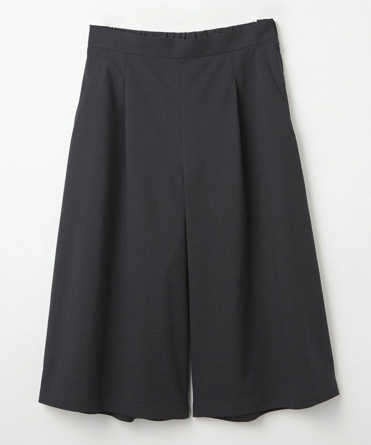 【L'EQUIPE】［eclat 2026年5月号掲載商品］クリスピーリネンストレッチキュロットパンツ 詳細画像 ネイビー 14