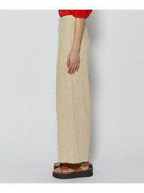 【L'EQUIPE】［eclat 2026年5月号掲載商品］ピュアリネンガーメントダイパンツ 詳細画像 サックスブルー 20