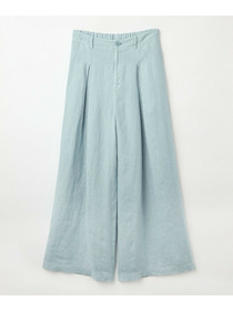 【L'EQUIPE】［eclat 2026年5月号掲載商品］ピュアリネンガーメントダイパンツ 詳細画像 サックスブルー 22