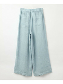 【L'EQUIPE】［eclat 2026年5月号掲載商品］ピュアリネンガーメントダイパンツ 詳細画像 サックスブルー 23