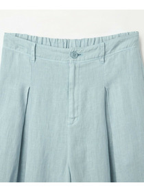 【L'EQUIPE】［eclat 2026年5月号掲載商品］ピュアリネンガーメントダイパンツ 詳細画像 サックスブルー 24