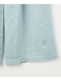 【L'EQUIPE】［eclat 2026年5月号掲載商品］ピュアリネンガーメントダイパンツ 詳細画像 サックスブルー 27