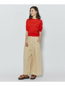 【L'EQUIPE】［eclat 2026年5月号掲載商品］ピュアリネンガーメントダイパンツ 詳細画像 サックスブルー 9