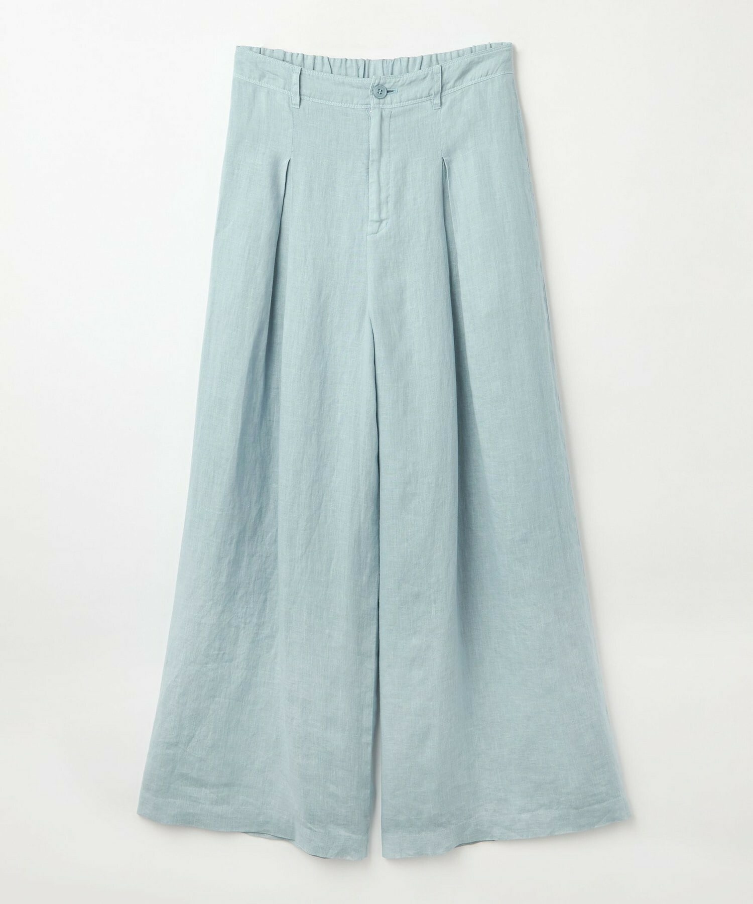 【L'EQUIPE】［eclat 2026年5月号掲載商品］ピュアリネンガーメントダイパンツ 詳細画像 サックスブルー 22