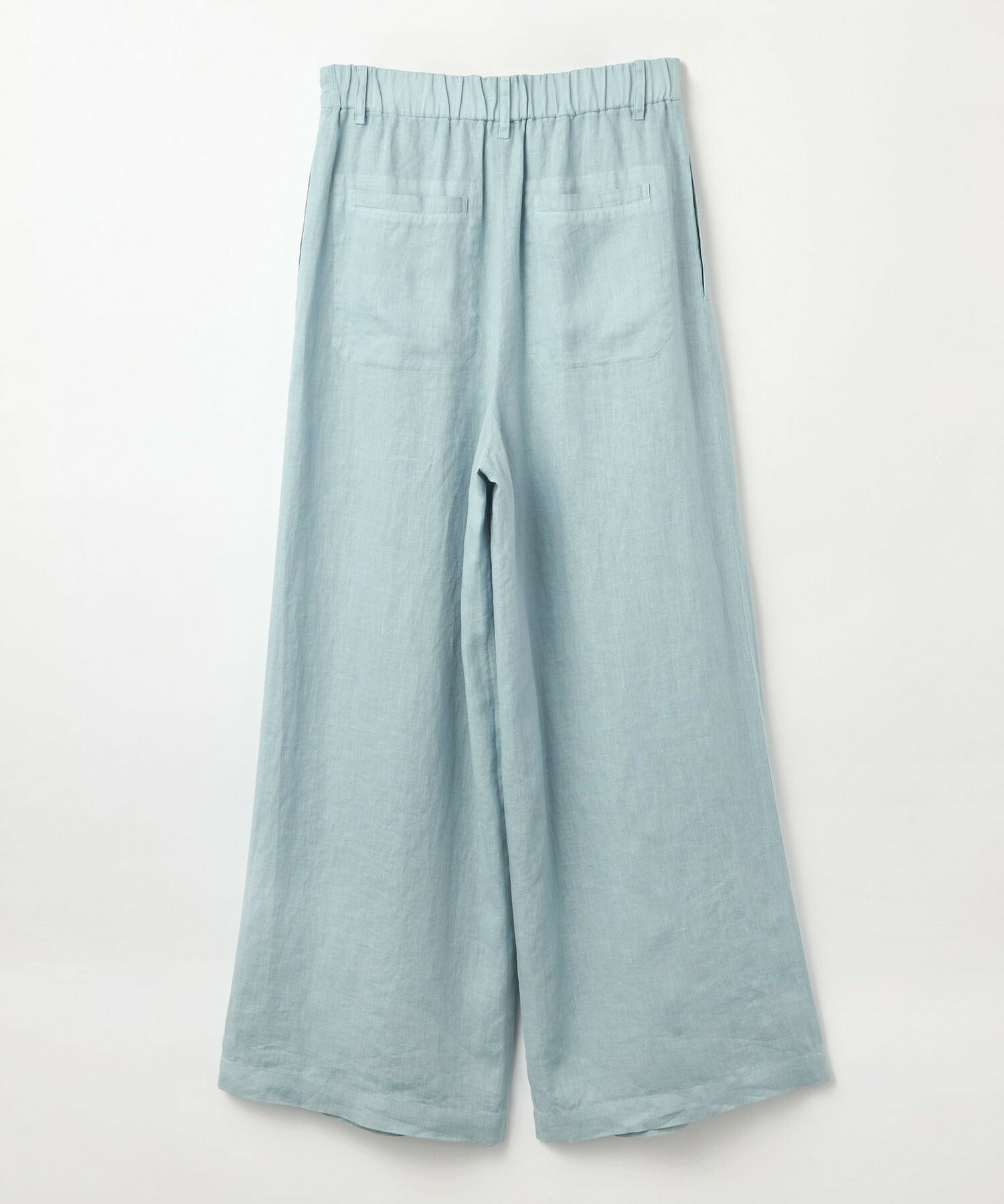 【L'EQUIPE】［eclat 2026年5月号掲載商品］ピュアリネンガーメントダイパンツ 詳細画像 サックスブルー 23