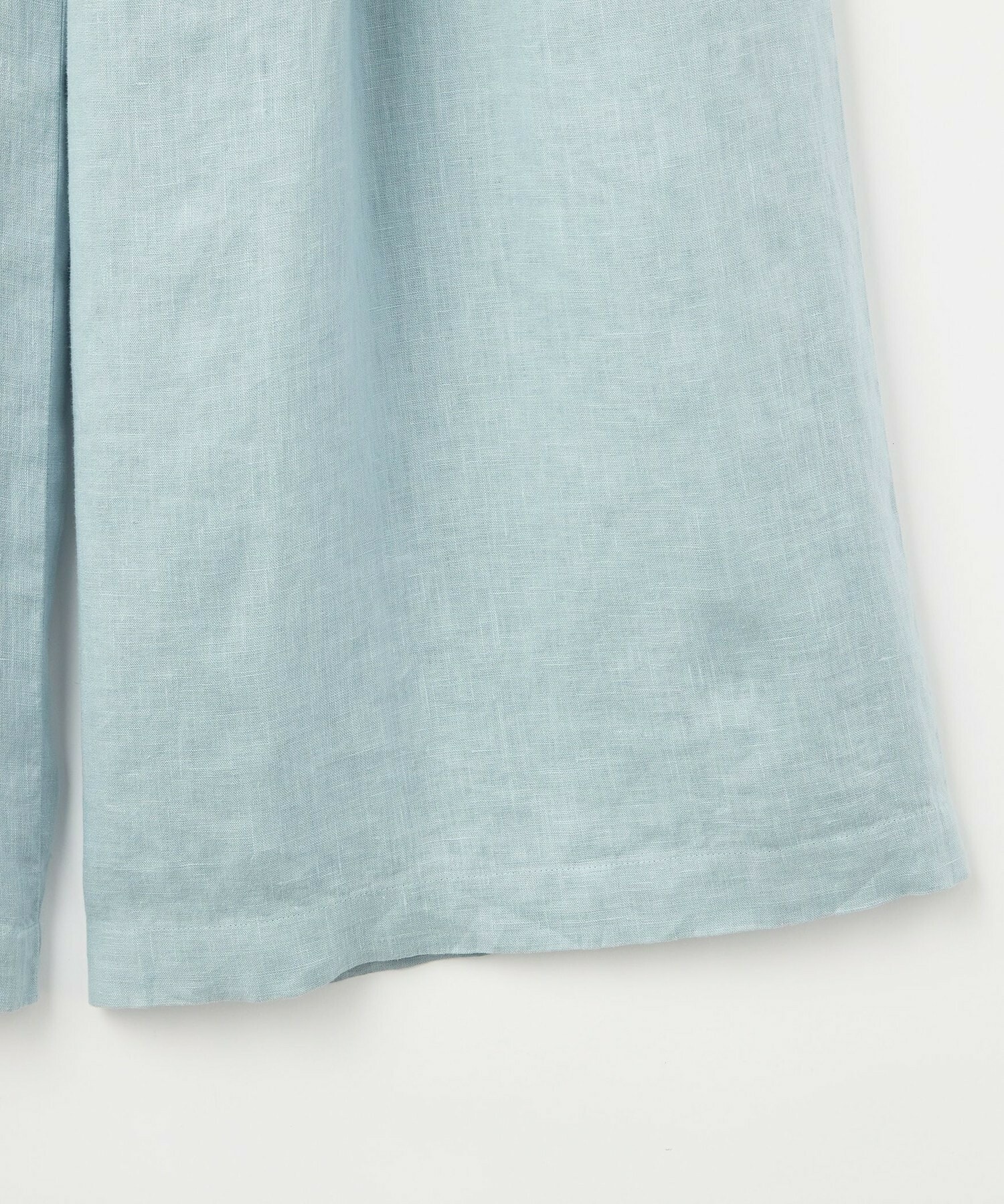 【L'EQUIPE】［eclat 2026年5月号掲載商品］ピュアリネンガーメントダイパンツ 詳細画像 サックスブルー 27