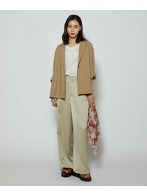 【L'EQUIPE】［eclat 2026年5月号掲載商品］ヴィンテージサテンパンツ 詳細画像 チャコール 1