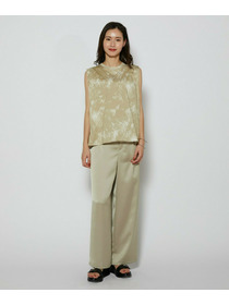 【L'EQUIPE】［eclat 2026年5月号掲載商品］ヴィンテージサテンパンツ 詳細画像 チャコール 15