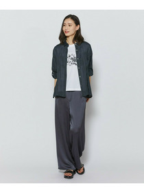 【L'EQUIPE】［eclat 2026年5月号掲載商品］ヴィンテージサテンパンツ 詳細画像 チャコール 27