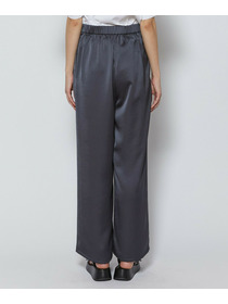 【L'EQUIPE】［eclat 2026年5月号掲載商品］ヴィンテージサテンパンツ 詳細画像 チャコール 30