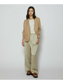 【L'EQUIPE】［eclat 2026年5月号掲載商品］ヴィンテージサテンパンツ 詳細画像 チャコール 4