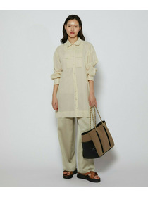 【L'EQUIPE】［eclat 2026年5月号掲載商品］ヴィンテージサテンパンツ 詳細画像 チャコール 9