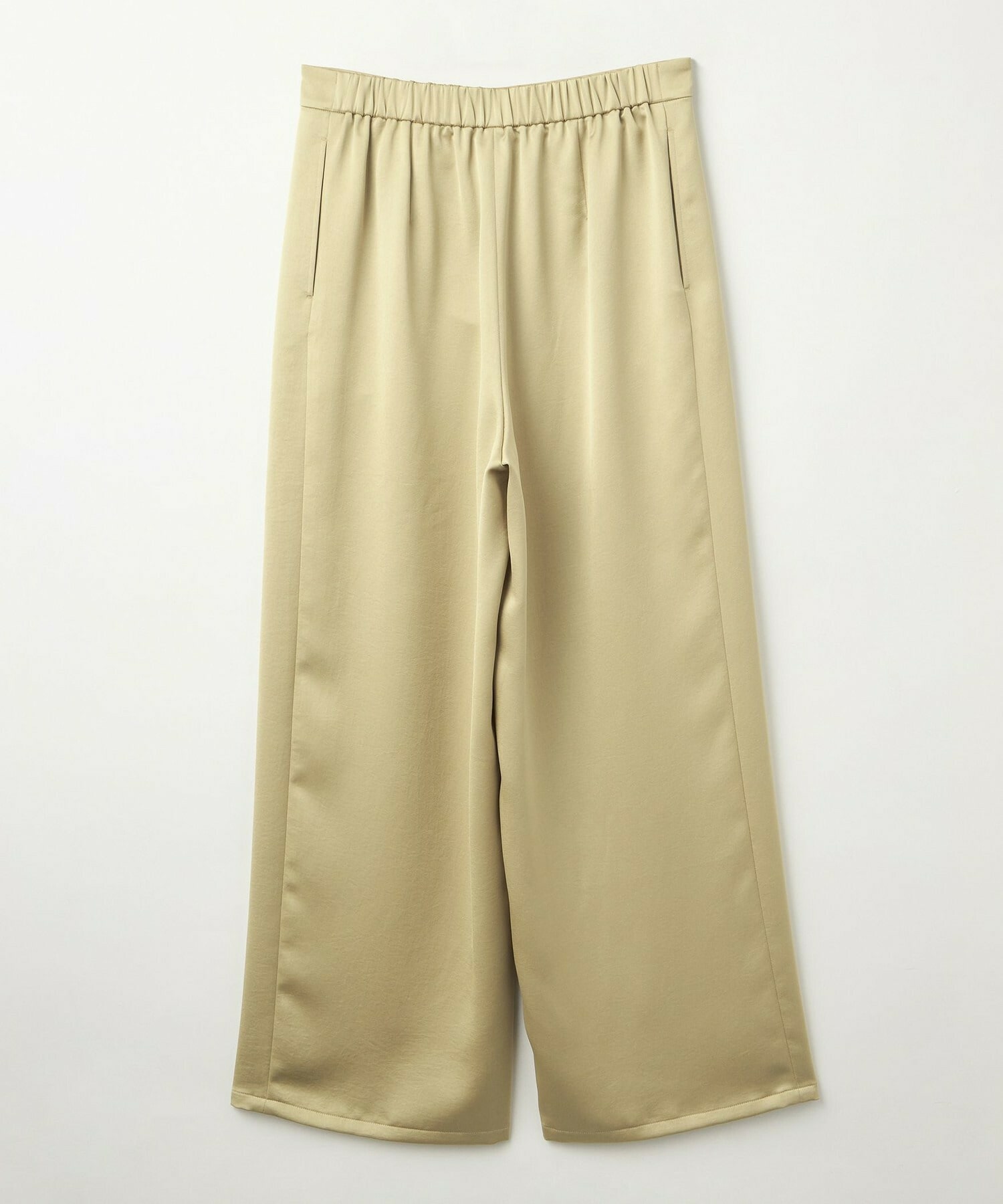 【L'EQUIPE】［eclat 2026年5月号掲載商品］ヴィンテージサテンパンツ 詳細画像 チャコール 32