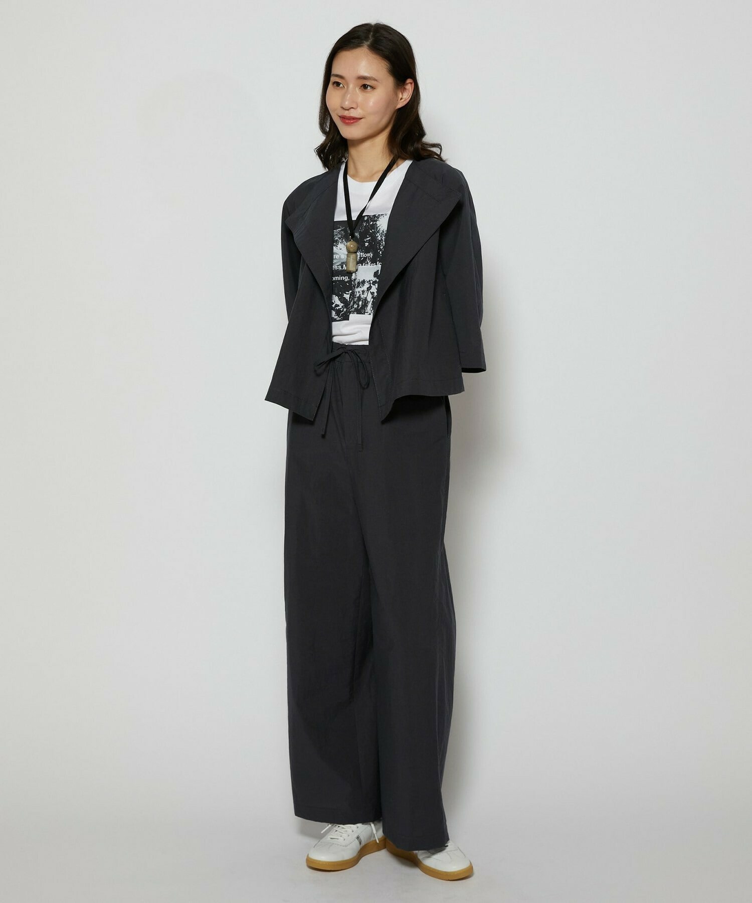 【L'EQUIPE】C/Nプレーンワッシャーパンツ 詳細画像 ダークグレー 16