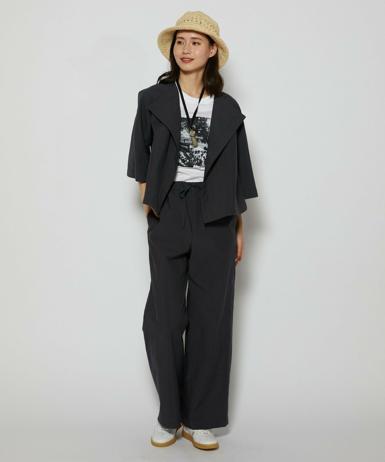 【L'EQUIPE】C/Nプレーンワッシャーパンツ 詳細画像 ダークグレー 18