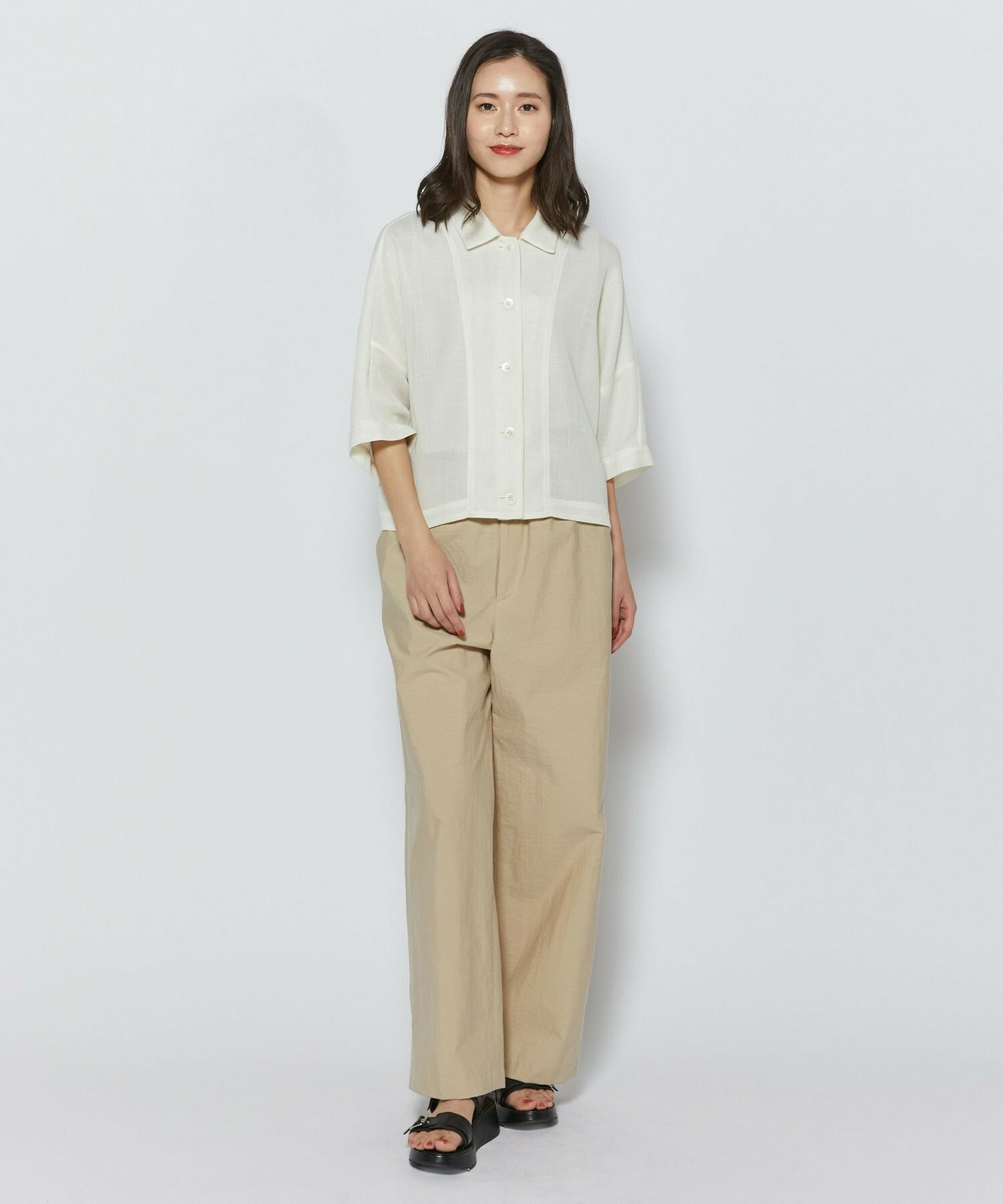 【L'EQUIPE】C/Nプレーンワッシャーパンツ 詳細画像 ダークグレー 9