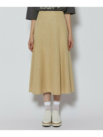 【L'EQUIPE】シルク混シャンブレースカート 詳細画像 ネイビー 11