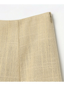 【L'EQUIPE】シルク混シャンブレースカート 詳細画像 ネイビー 17